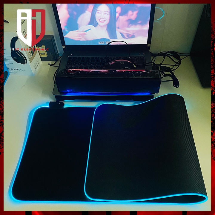 Miếng Lót Bàn Di Chuột Máy Tính Game Thủ Pad Imice Mouse Led RGB Tấm Lót Chuột Led Gaming
