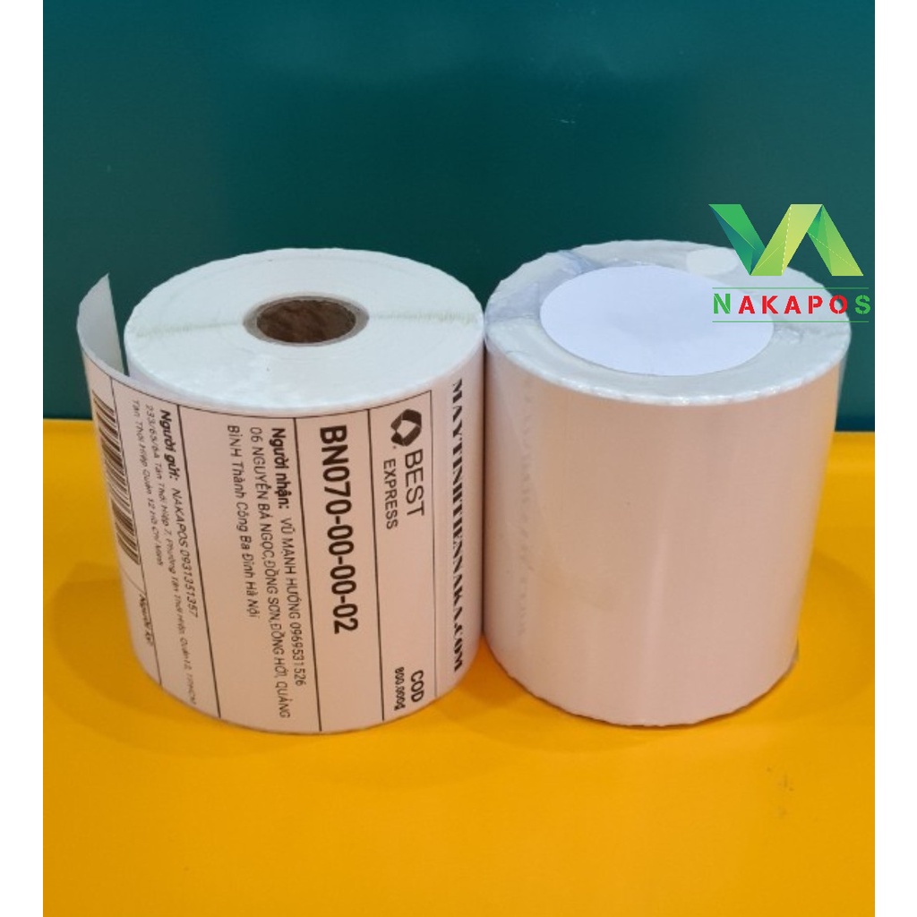 [ COMBO 10 CUỘN] Giấy in đơn vận chuyển Best Express 75x105 mm, decal 7.5x10.5 cm