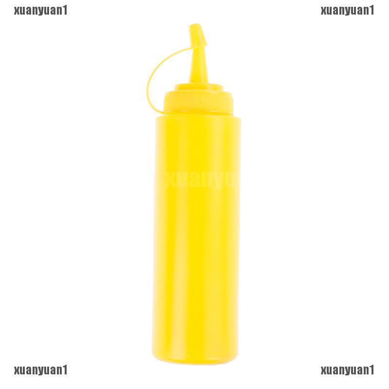 Bình Nhựa Đựng Dầu Ăn / Giấm 8oz Dạng Bóp Tiện Dụng Cho Nhà Bếp