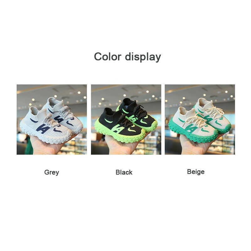 Giày thể thao AMILA phối tất thoáng khí phong cách mùa thu cho trẻ em