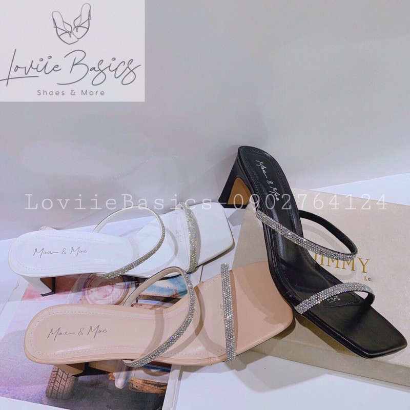 GUỐC CAO GÓT LOVIIEBASICS - GUỐC NỮ 2 DÂY MẢNH GÓT DẸP THỜI TRANG D210109 D190907