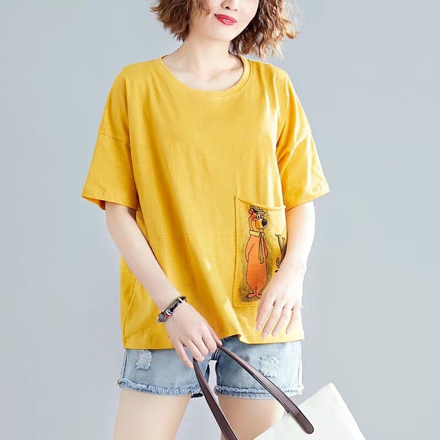 Áo tay lở FROM rộng có túi xịn xò free size ( hình chụp thật phía sau) | BigBuy360 - bigbuy360.vn