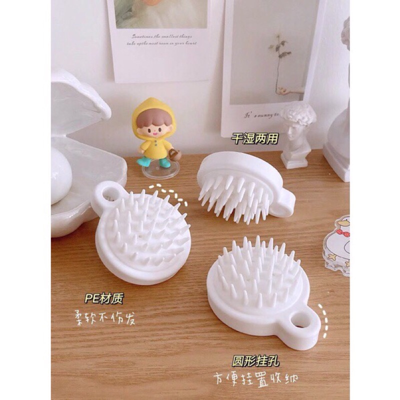 Lược gội đầu -silicon ❤️SALE❤️Lược gội đầu -Dụng cụ massage đầu giảm rụng tóc kích thích mọc tóc