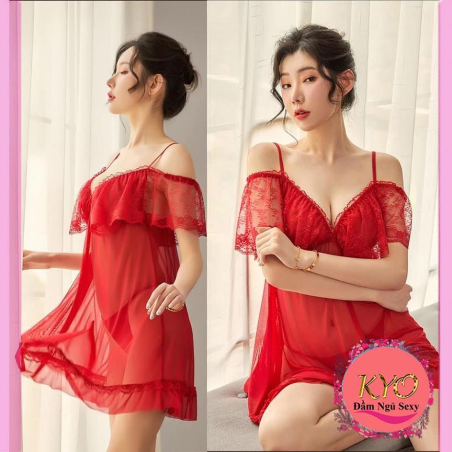 ❤HOT ❤ váy ngủ thun lưới ren -đầm ngủ sexy cao cấp B1040