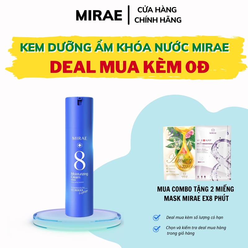 Kem dưỡng ẩm khóa nước MIRAE nâng cấp dưỡng ẩm cho làn da khô nhạy cảm với công nghệ khóa nước Aqualance 100ml/lọ