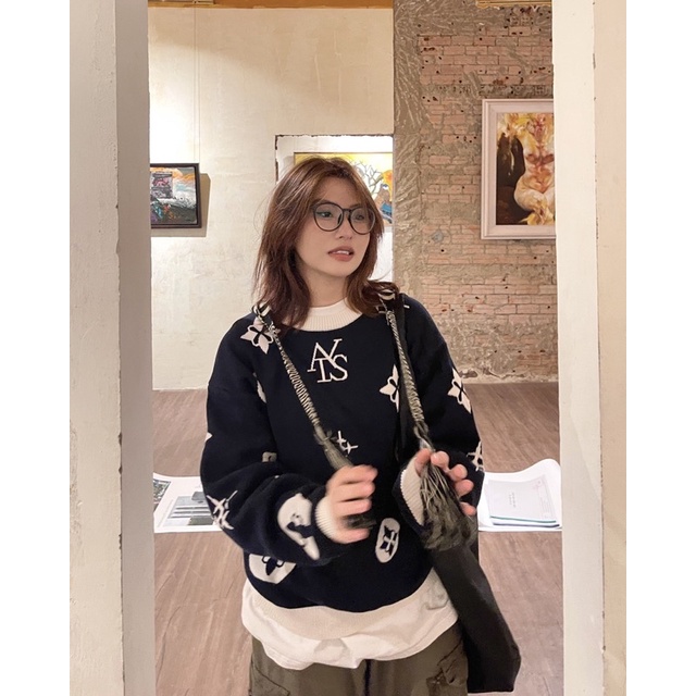 Áo 𝐀𝐓𝐘𝐒® 𝐀𝐋𝐋𝐎𝐕𝐄𝐑 𝐋𝐎𝐆𝐎 𝐊𝐍𝐈𝐓𝐓𝐄𝐃  𝐒𝐖𝐄𝐀𝐓𝐄𝐑