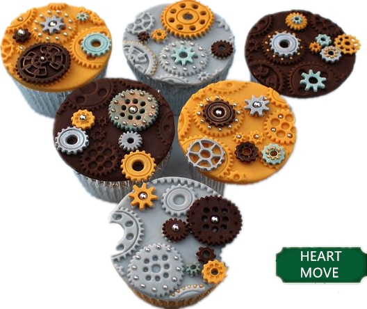 Khuôn silicon làm bánh răng đồng hồ 3d độc đáo 9723