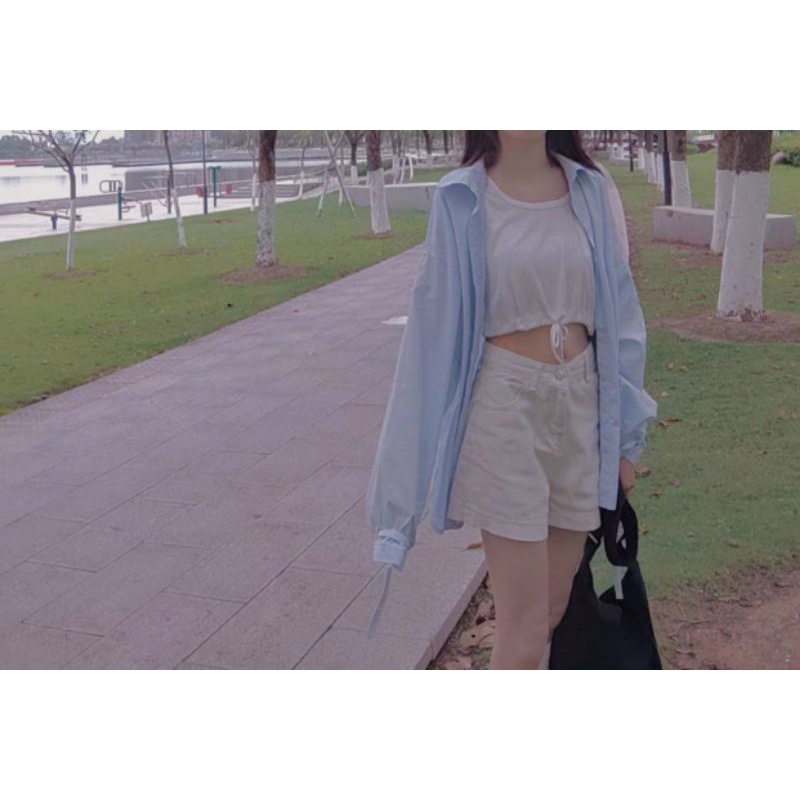 [ Siêu Tiết Kiệm ] Áo Ba Lỗ Thắt Eo Form Nữ 38-55kg