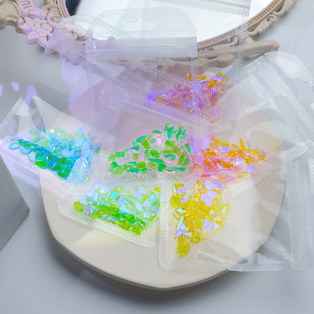 Set hạt cườm đính trang trí móng tay nghệ thuật MISSCHEERING 3D nhiều màu sắc thời trang