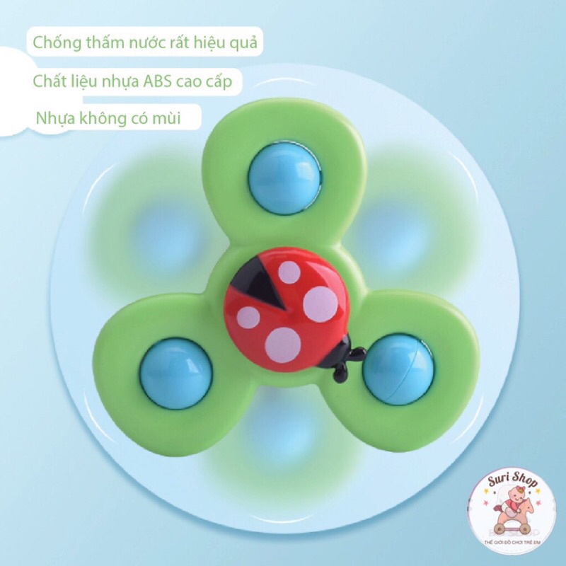 Con Quay Spinner Hình Côn Trùng Giúp Trẻ Vận Động Phát Triển, Đồ Chơi Bồn Tắm Cho Bé