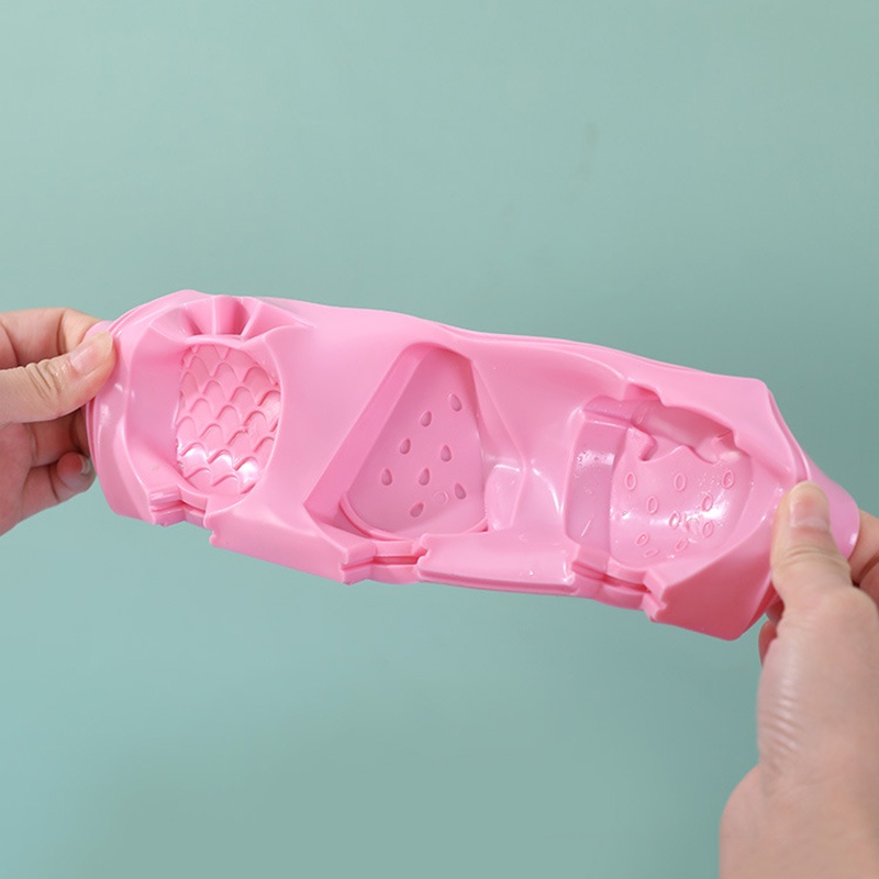Khuôn làm kem que bằng silicon diy tiện dụng 3-4 ngăn