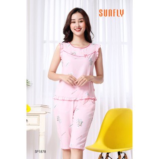 SP1878 ĐỒ BỘ MẶC NHÀ LANH ÁO SÁT NÁCH QUẦN TRÊN GỐI