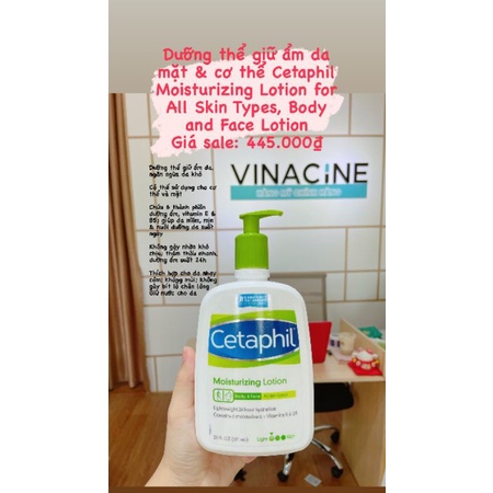 Cetaphil Moisturizing Lotion - Sữa dưỡng ẩm Cetaphil dưỡng ẩm toàn thân và da mặt 591ml