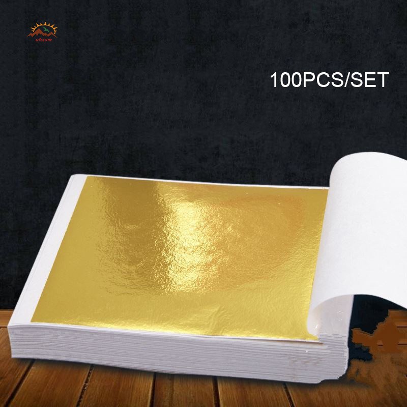 Set 5 Giấy Lá Foil Vàng Đồng Làm Trang Trí, Thủ Công Handmade 💖Shop BaoGao231💖