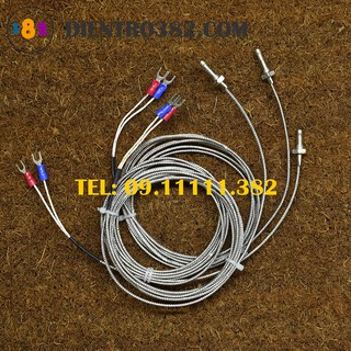 Dây cảm biết nhiệt độ WRNT- 01 can K ren M6. Đầu Dò Cảm Biến nhiệt độ