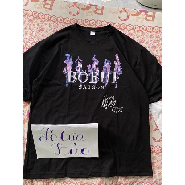 ÁO THUN BO BỤI LỬA TÍM