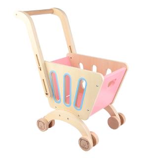 Bộ Đồ Chơi Xe Đẩy Mua Sắm Bằng Gỗ Cho Bé