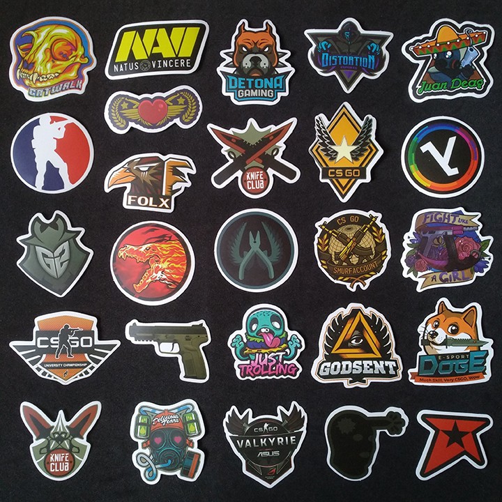 Bộ Sticker dán cao cấp chủ đề COUNTER-STRIKE - CS:GO - Dùng dán Xe, dán mũ bảo hiểm, dán Laptop... - Hàng nhập khẩu