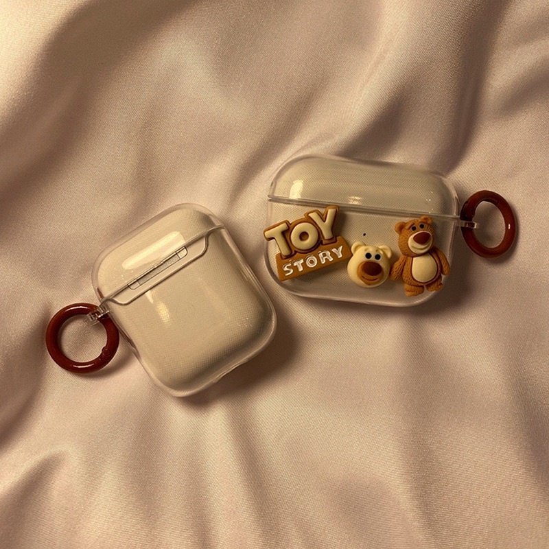 Vỏ Bảo Vệ Hộp Sạc Tai Nghe Airpods 1/2/3/pro Bluetooth Không Dây Chất Liệu Mềm Trong Suốt Họa Tiết Hoạt Hình 3D