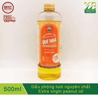 Dầu phộng tươi nguyên chất ép lạnh (Extra virgin peanut oil) _ 500ml