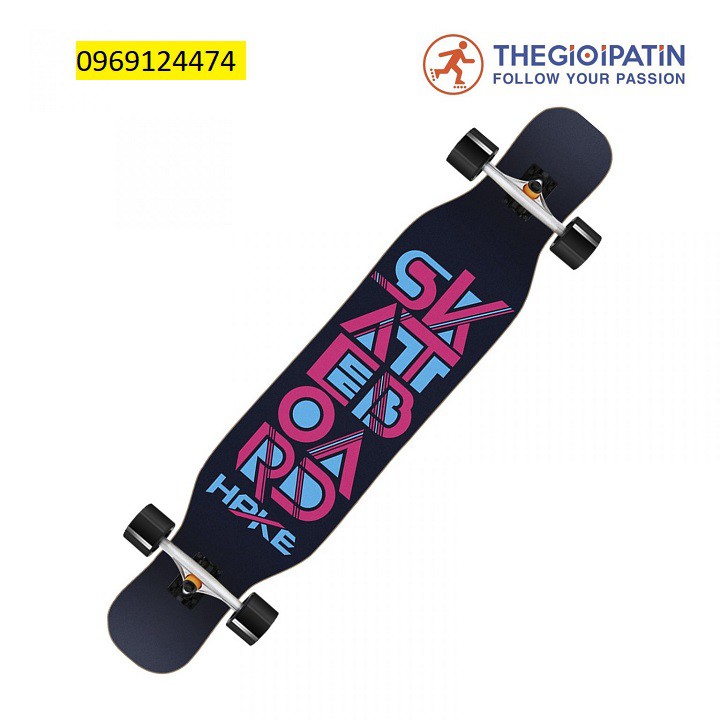 Ván Trượt Người Lớn Cao Cấp - Centosy Longboard HPKE 06 - In Hình Phong Cách