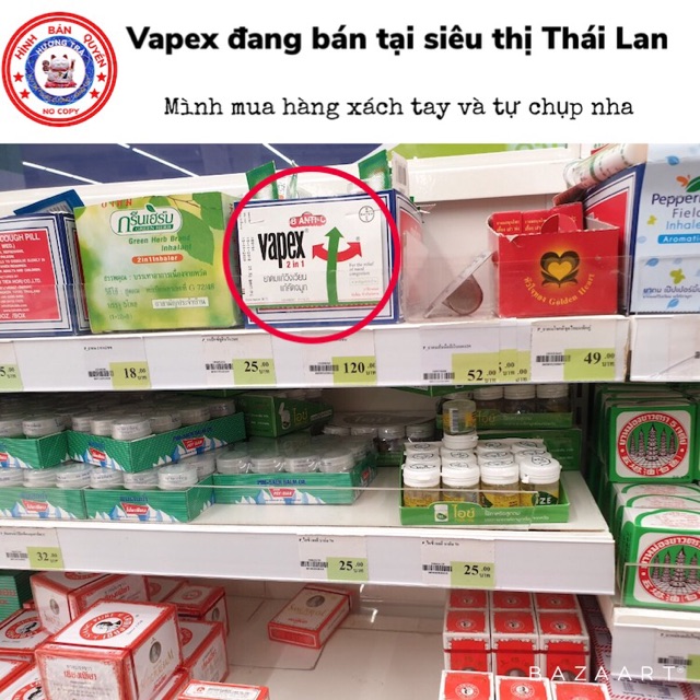 Dầu hít thông mũi giảm nhức đầu VAPEX 5ml