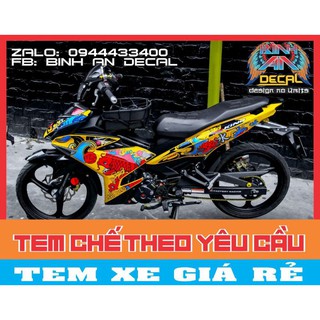 TEM RỜI EXCITER 150 CÁ CHÉP