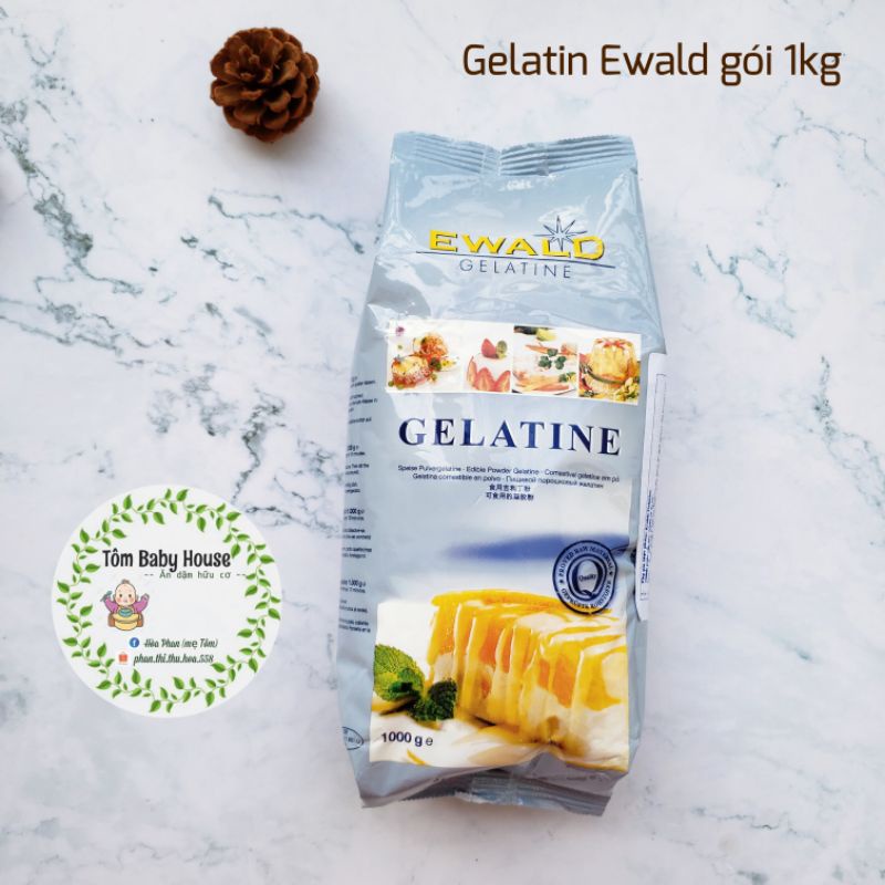 Gelatine EWALD Đức làm Thạch, Kẹo Dẻo, Pudding - túi zip 50gr & 100gr