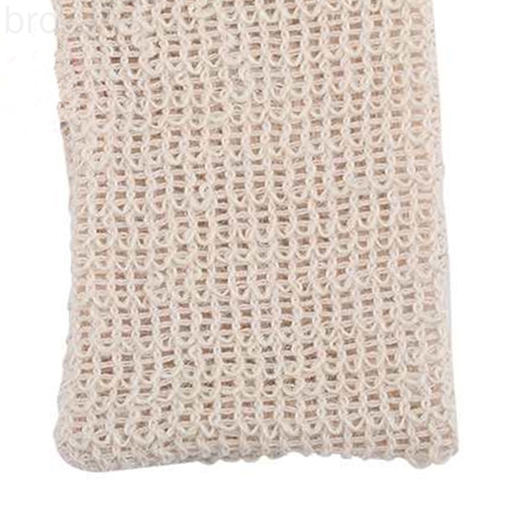 Linen Soap Bag Bathroom Shower Bathing Foaming Massage Bag Exfoliating Cleanser Soap Scrub Mesh Pouch broxah