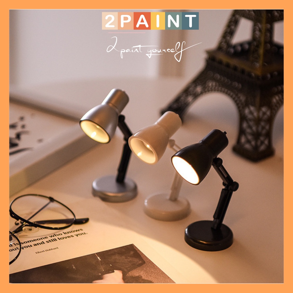 Đèn led trang trí phòng ngủ, đèn đọc sách mini để bàn dễ thương decor 2PAINT