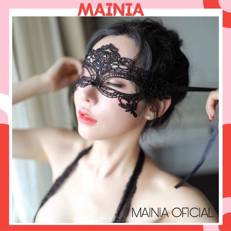 Mặt Nạ Ren Cosplay Màu Đen Sexy Gợi Cảm Mainia Shop