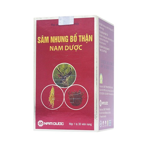 Sâm nhung bổ thận Nam Dược - Đau lưng, mỏi gối, thận yếu, ngủ kém, tiểu đêm, yếu sinh lý - Chính hãng date luôn mới nhất