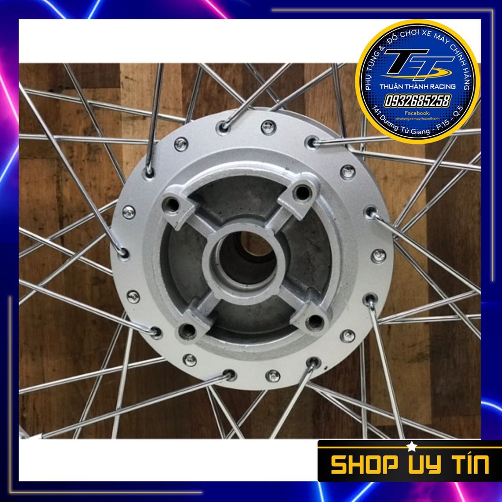 Đùm trước sau Ex135 sơn bạc