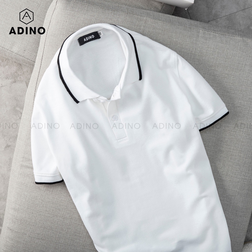 Áo Thun Nam POLO Cotton Cá Sấu TAHISTYLE Áo Phông Cổ bẻ Tay Ngắn Cao Cấp Có Viền Màu Trắng | BigBuy360 - bigbuy360.vn