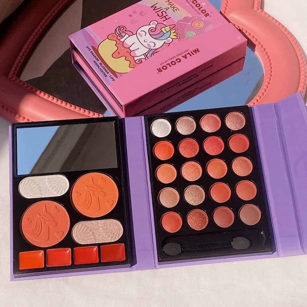 💜 SET MAKEUP TÍM gồm phấn mắt và son kem mafick | BigBuy360 - bigbuy360.vn