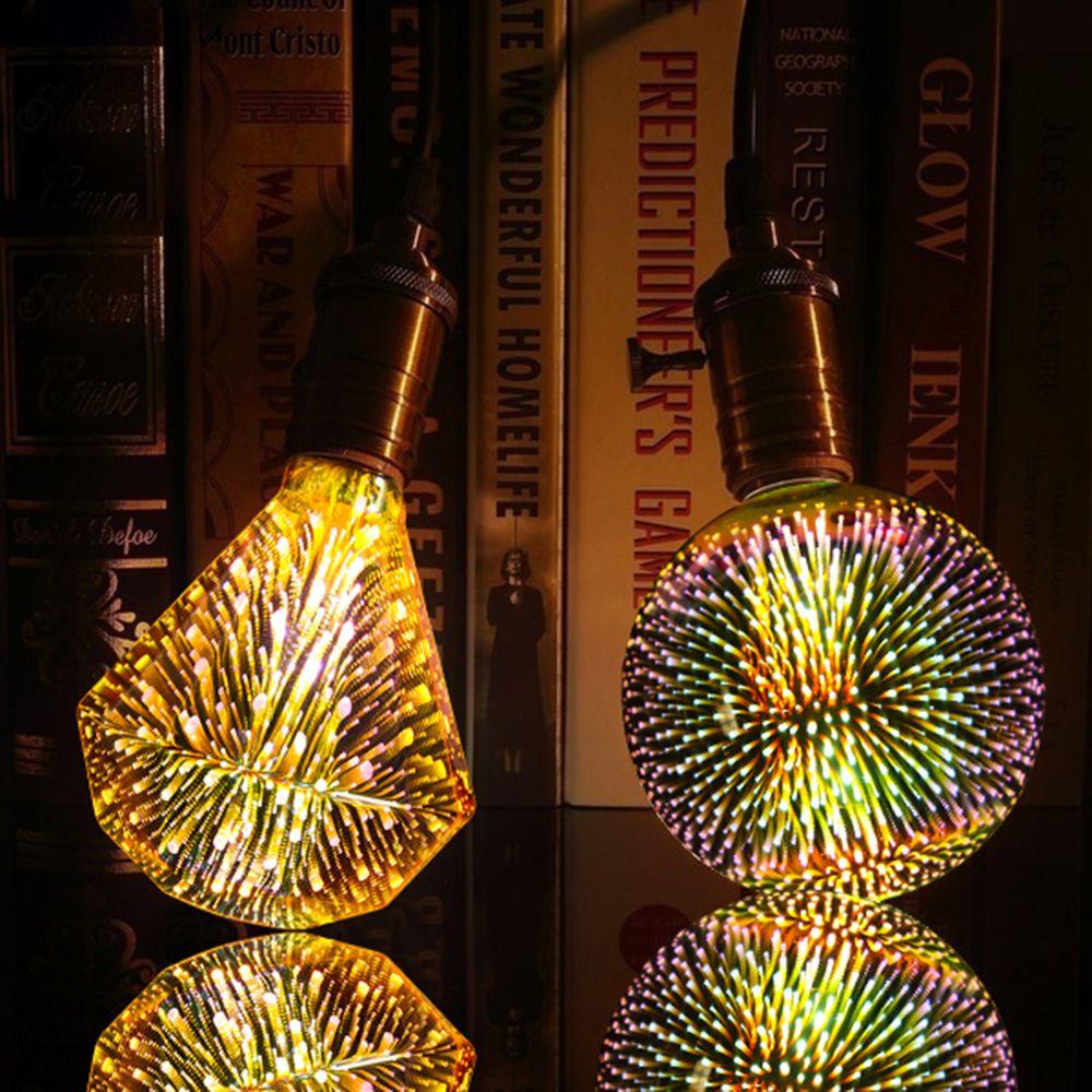 Đèn LED E27 Pháo Hoa 3D Nhiều Màu Sắc Độc Đáo Trang Trí Nhà Cửa