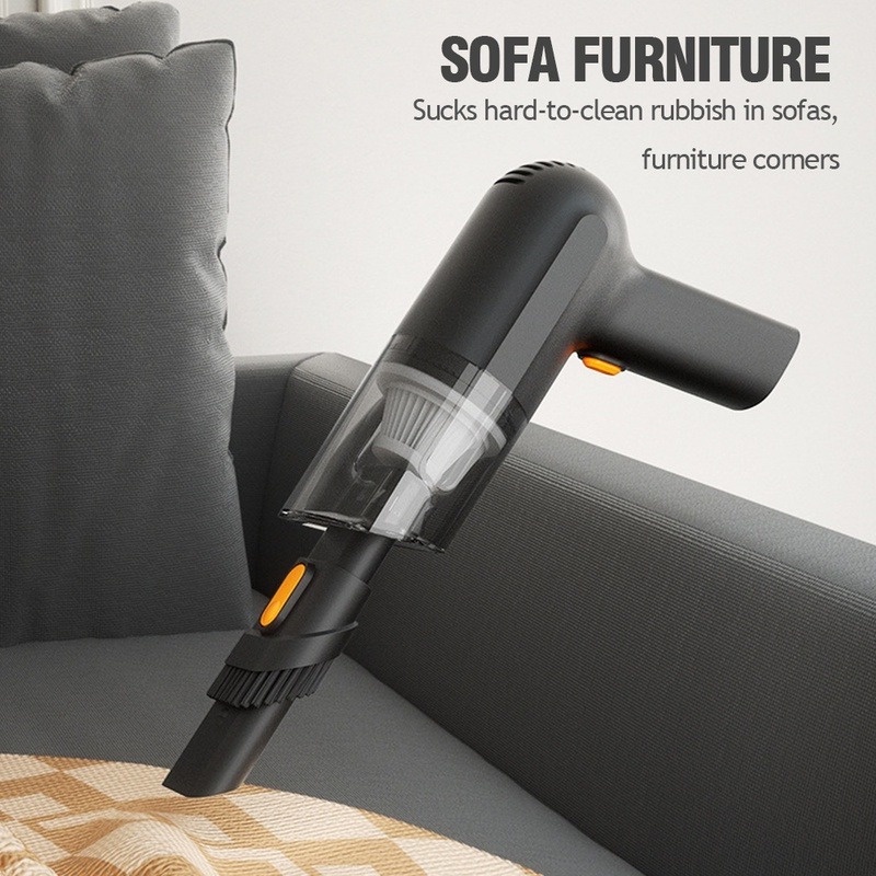 Máy Hút Bụi Cầm Tay Không Dây 3000PA Có Giác Hút Cực Mạnh Cho Xe Hơi Và Nhà Cửa