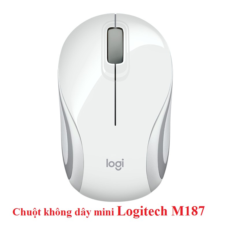 Chuột không dây Logitech M187 Trắng