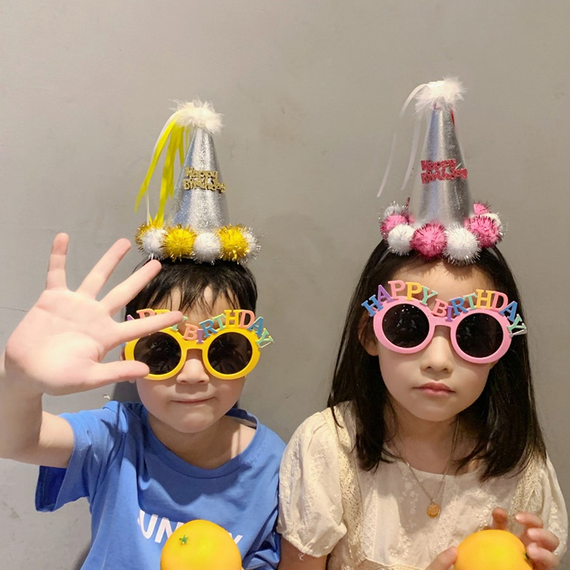 Mắt Kính Nhiều Màu Sắc Dùng Làm Đạo Cụ Chụp Ảnh Tiệc Sinh Nhật