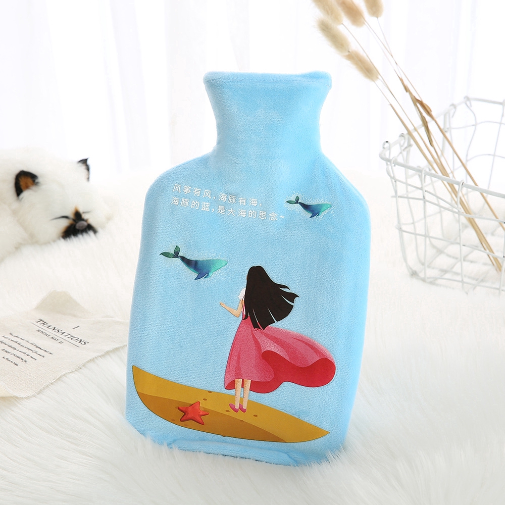 Túi Chườm Nóng 1000ml Họa Tiết Hoạt Hình Đáng Yêu