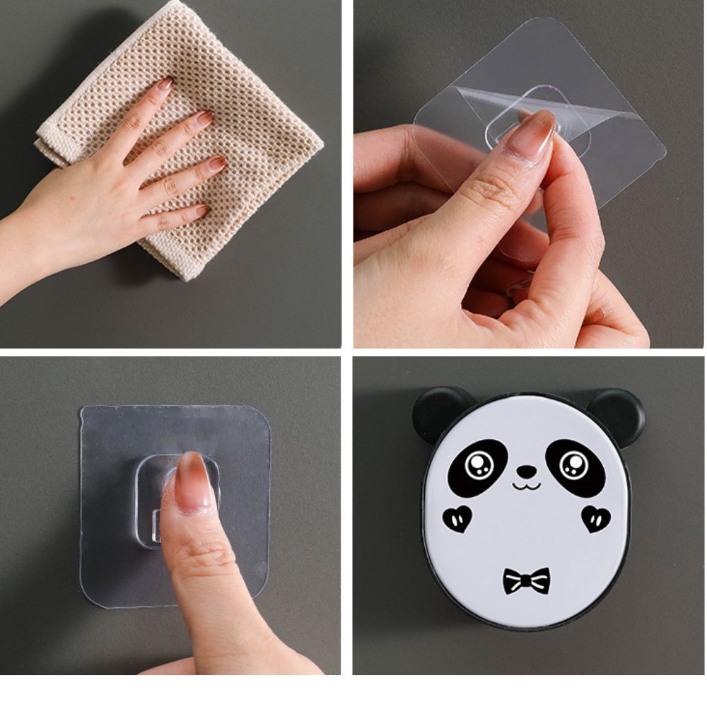 Hộp Đựng Xà Phòng Hình Gấu, Khay Đựng Xá Phòng Rửa Tay Gắn Treo Tường Siêu Tiện Lợi Cho Nhà Tắm