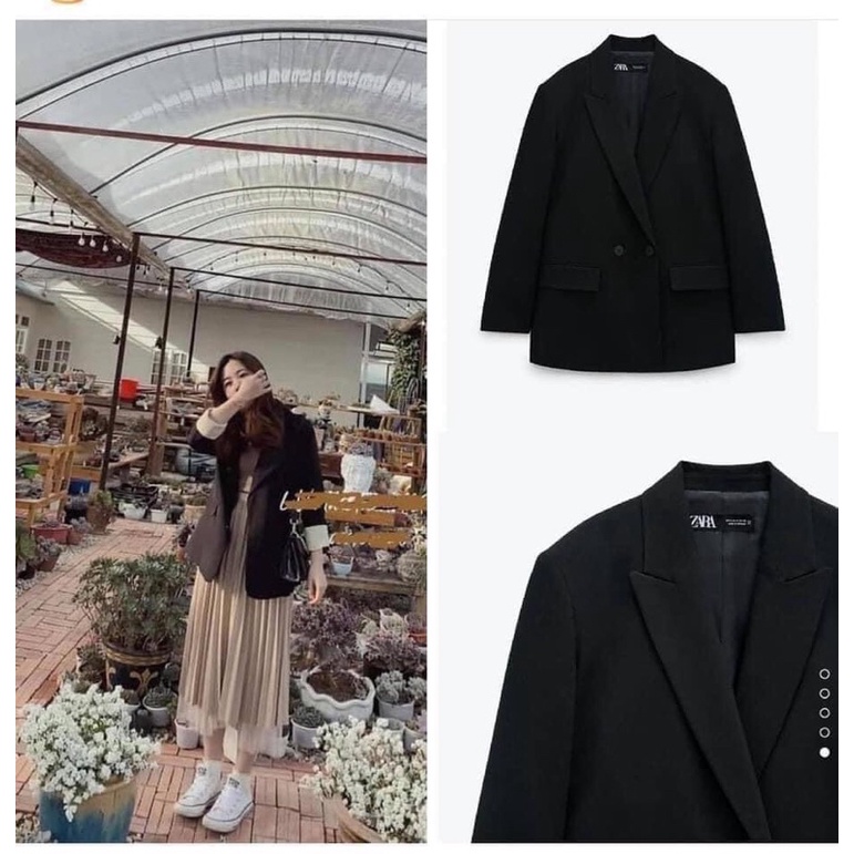 [Ảnh tật]  Áo khoác blazer 2 lớp phong cách Hàn Quốc