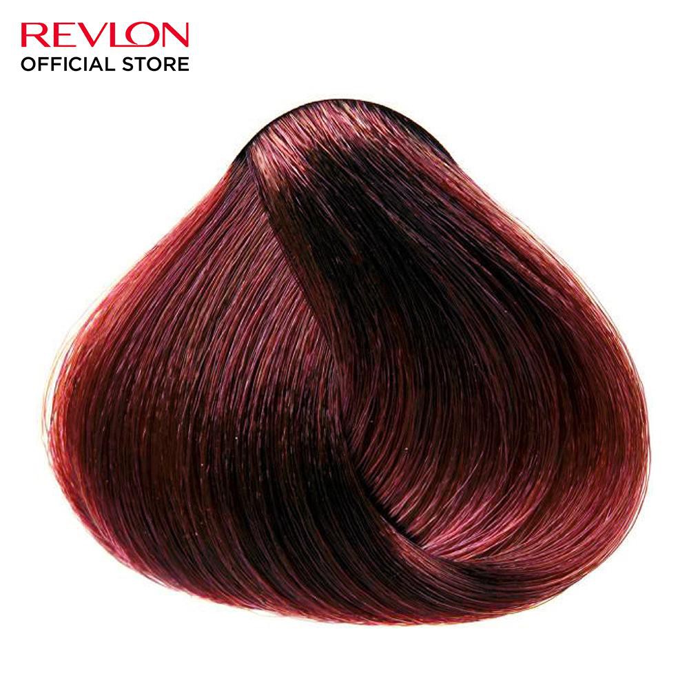 Nhuộm tóc phủ bạc Revlon TopSpeed dành cho nữ 120ml - 50 Deep Mahogany Brown - Đỏ Tím