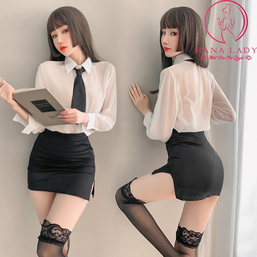 Đồ ngủ cosplay nữ thư ký gợi cảm tay dài cao cấp CP173 | WebRaoVat - webraovat.net.vn