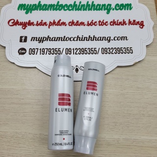 Dầu gội và dầu xả Goldwell Elumen giữ màu 250ml - 200ml