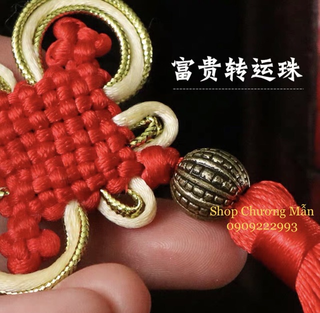 Dây Đồng Tâm Tua Rua May Mắn Kết Móc Treo Trang Trí Giá Sỉ
