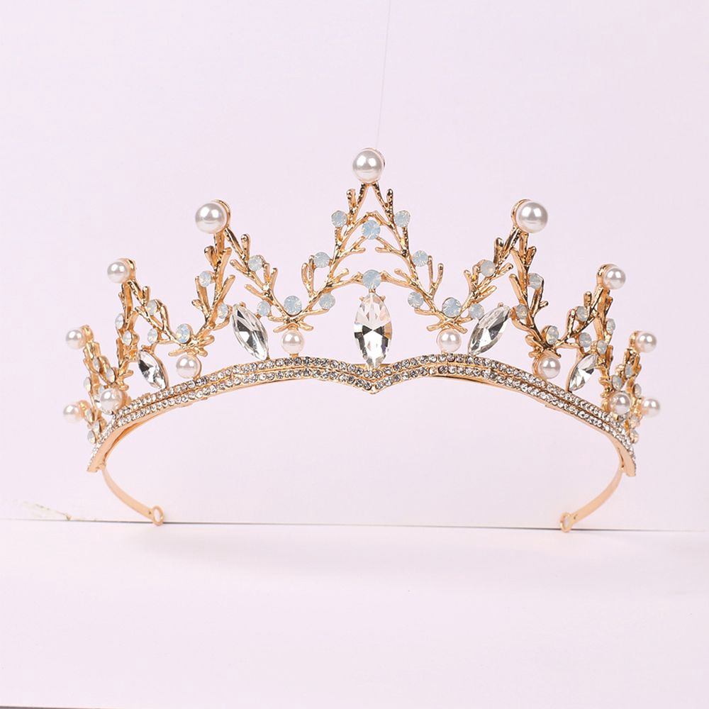 Phụ kiện cài tóc hình vương miện cho cô dâu