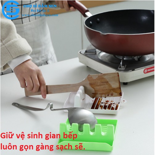 Miếng gác muỗng đũa đa năng, giá kê đũa đảm bảo vệ sinh trong quá trình nấu bếp. Dụng cụ tiện ích cho bếp nhà bạn