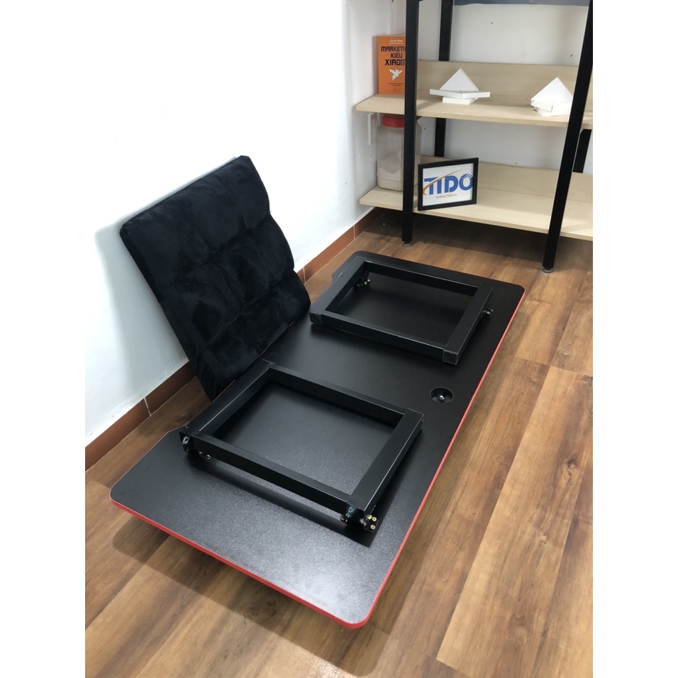 Bàn Gaming ngồi bệt TIDO TI-GMCU - Khung sắt chữ U, gấp gọn