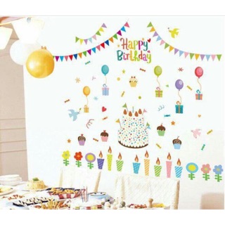 Decan tranh dán tường chúc mừng sinh nhật